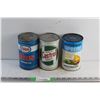 Image 1 : (3) Motor Oil Tins - Esso, Castrol and Motomaster