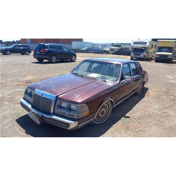 1985 Lincoln Continental #A74851