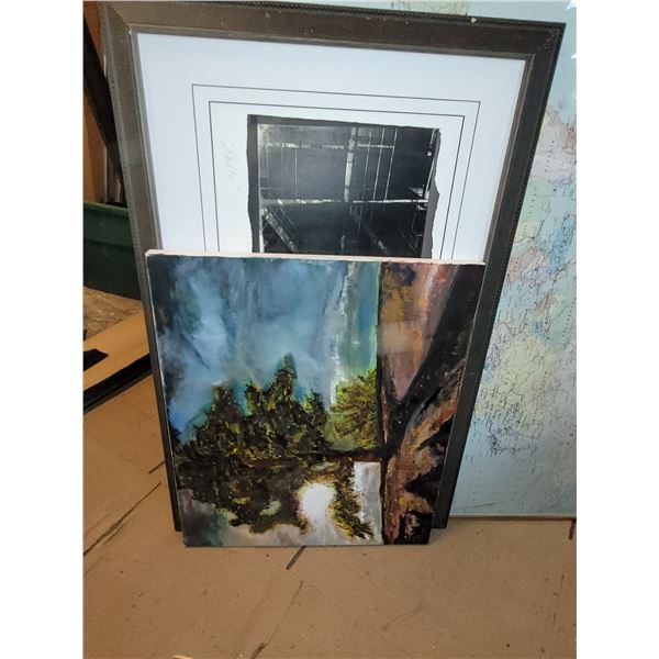 Lot of Framed Art - may be prints - See all photos