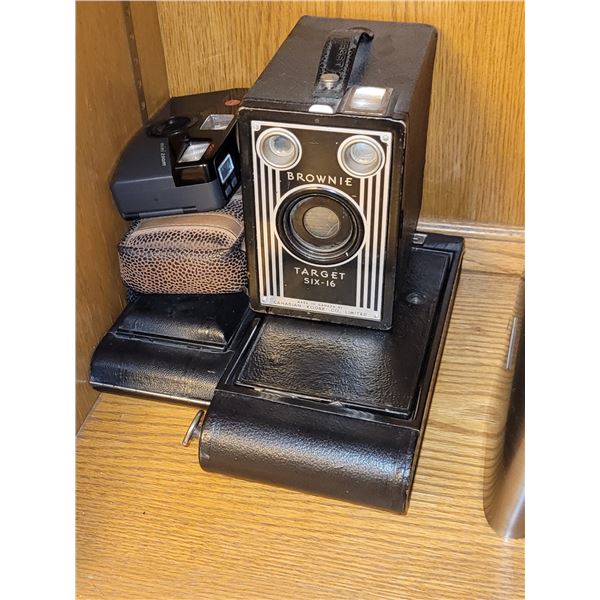Lot of Vintage Cameras - Brownie, Leica Mini Zoom, Contax, Kodak +