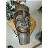 Image 5 : Large Wooden Indonesian Mask Measures Approx 12x22.5"