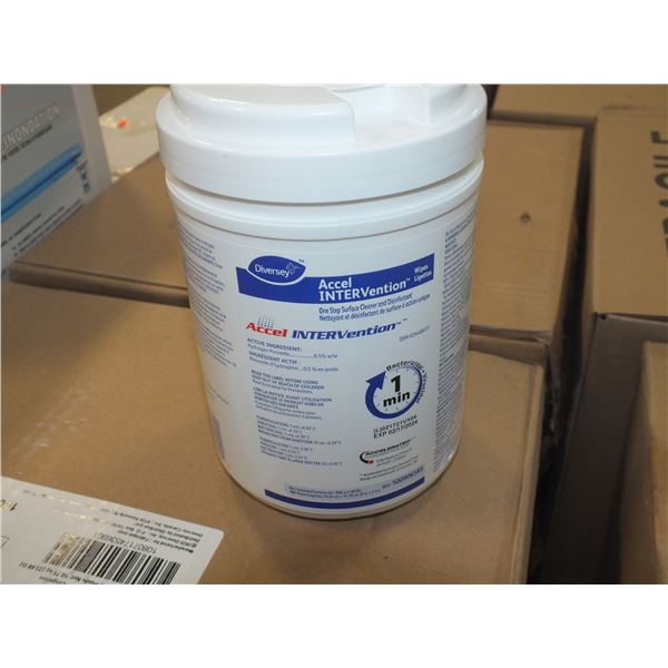 Diversey Accel Intervention Surface Cleaner & Disinfectant Wipes