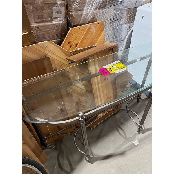 Glass Top Sofa Table