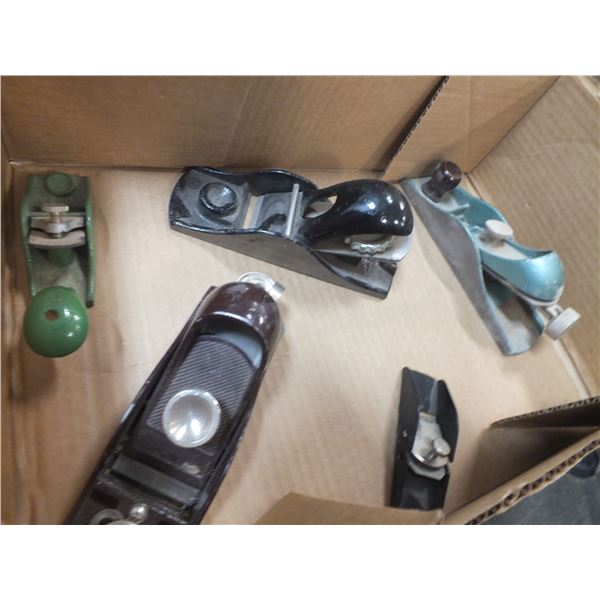 Box Of Planers & wood Clamp