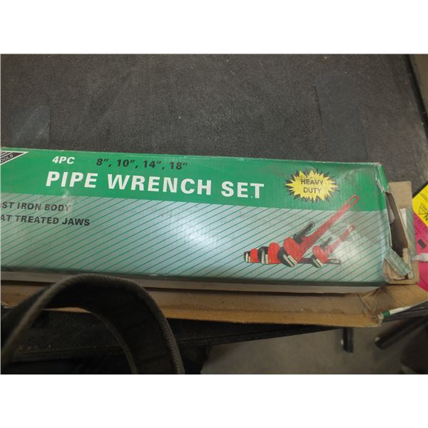 4pc Pipe Wrench Set