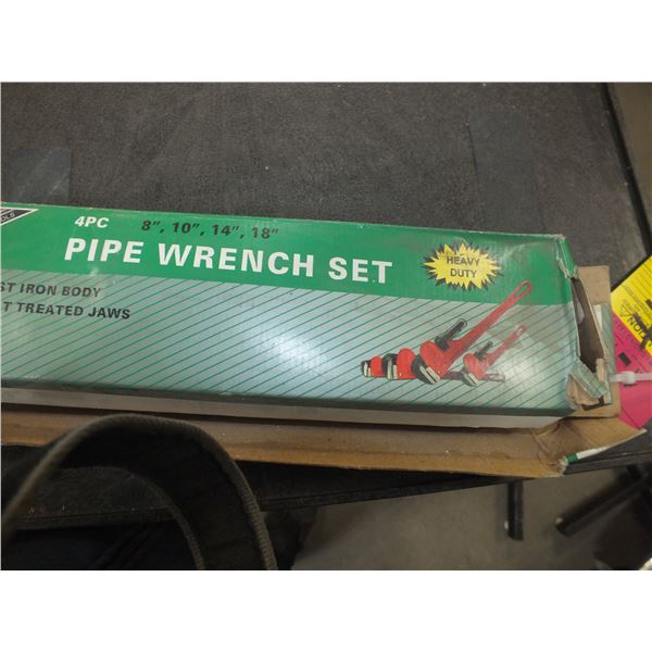 4pc Pipe Wrench Set