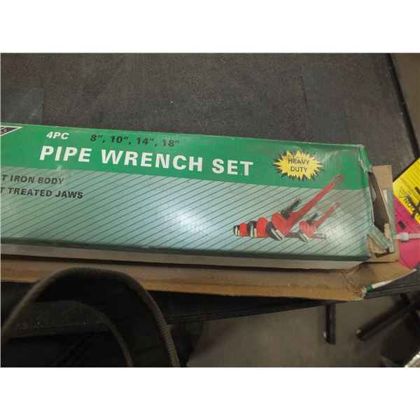 4pc Pipe Wrench Set
