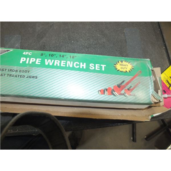 4pc Pipe Wrench Set