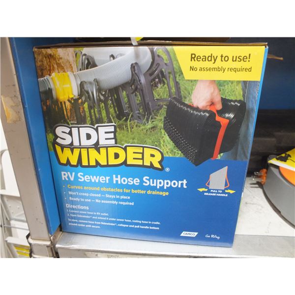 2 Side Winder RV Sewer Hose Supports