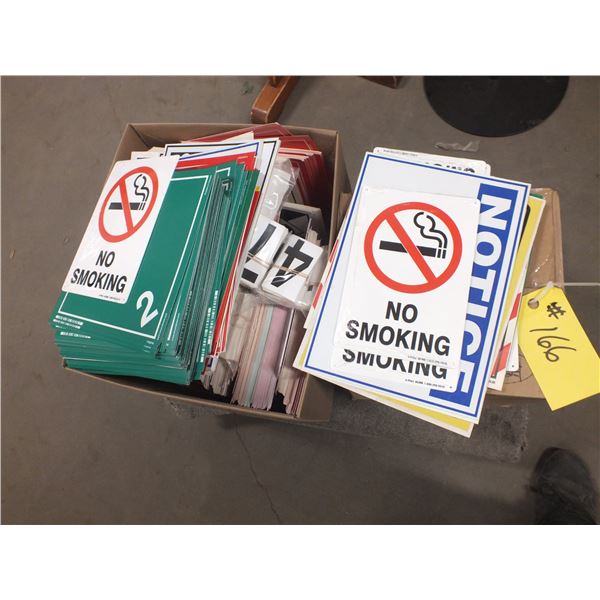 2 Boxes Of assorted Wall Signs
