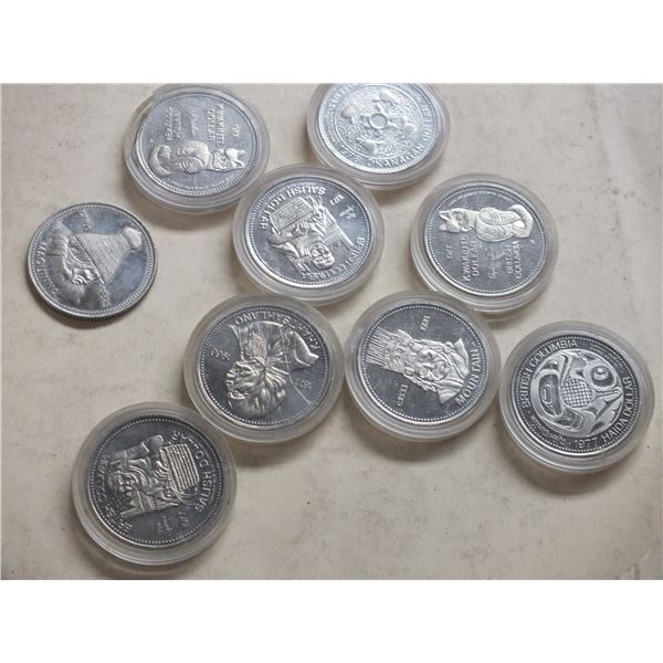 8 Canadian Coins