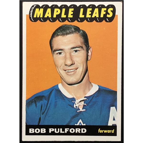 1965-66 O-PEE-CHEE BOB PULFORD (HOF)