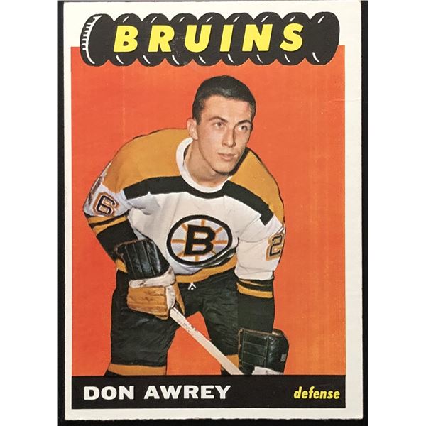 1965-66 O-PEE-CHEE DON AWREY ROOKIE CARD