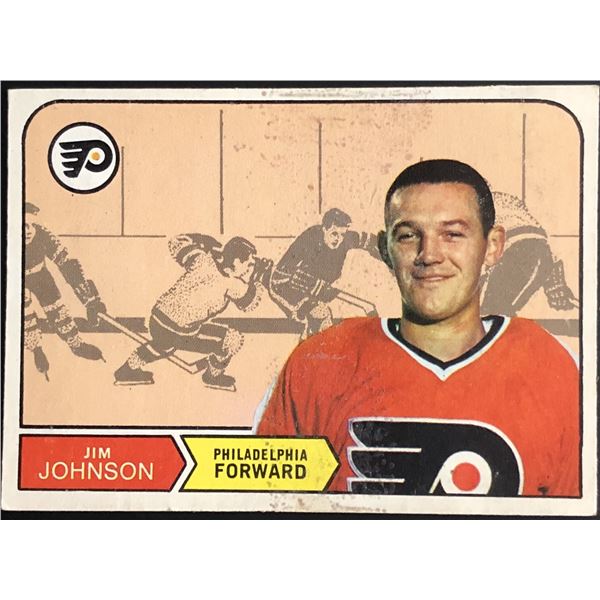 1968-69 O-PEE-CHEE JIM JOHNSON ROOKIE CARD
