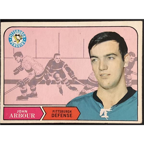 1968-69 O-PEE-CHEE JOHN ARBOUR ROOKIE CARD