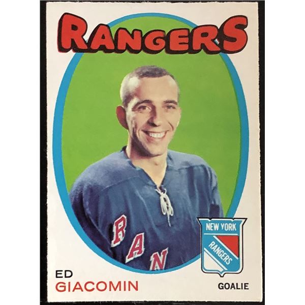 1971-72 O-PEE-CHEE ED GIACOMIN (HOF)