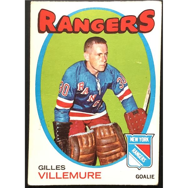 1971-72 O-PEE-CHEE GILLES VILLEMURE ROOKIE CARD