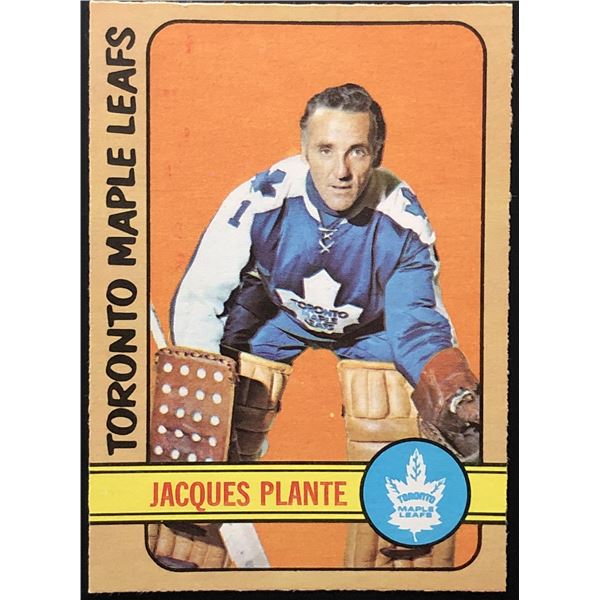 1972-73 O-PEE-CHEE JACQUES PLANTE (HOF)