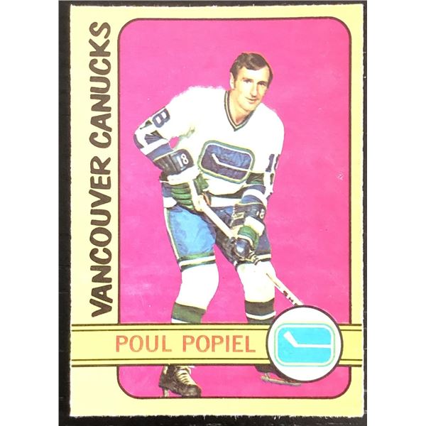 1972-73 O-PEE-CHEE POUL POPIEL ROOKIE CARD