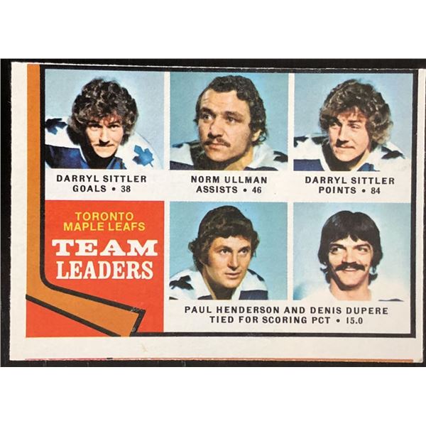 1974-75 O-PEE-CHEE DARRYL SITTLER (HOF)