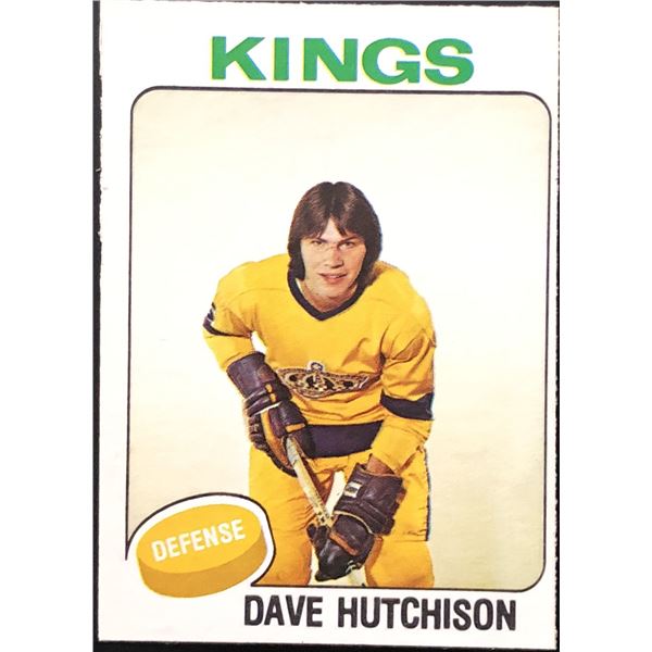 1975-76 O-PEE-CHEE DAVE HUTCHISON ROOKIE CARD