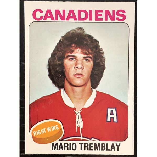 1975-76 O-PEE-CHEE MARIO TREMBLAY ROOKIE CARD
