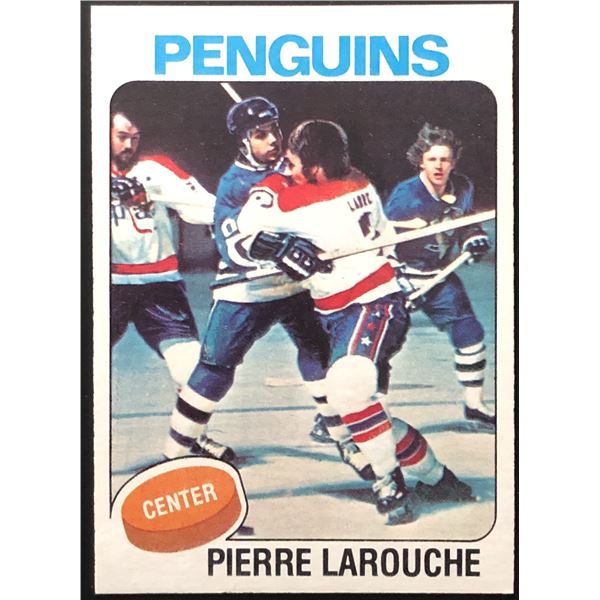 1975-76 TOPPS PIERRE LAROUCHE ROOKIE CARD