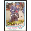 Image 1 : 1981-82 O-PEE-CHEE DALE HUNTER ROOKIE CARD