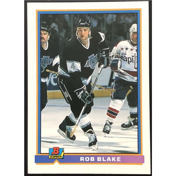 1991-92 BOWMAN ROB BLAKE (HOF) ROOKIE CARD