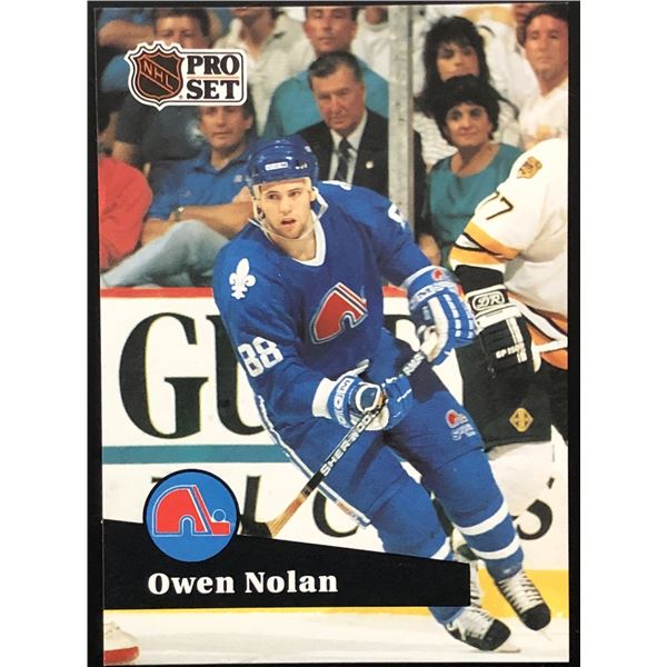 1991-92 PRO SET OWEN NOLAN ROOKIE CARD