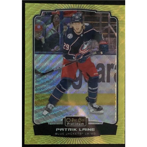 2022-23 O-PEE-CHEE PLATINUM PATRIK LAINE NEON YELLOW SURGE