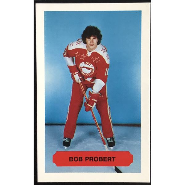 1982-83 SOO GREYHOUNDS BOB PROBERT JUNIOR CARD