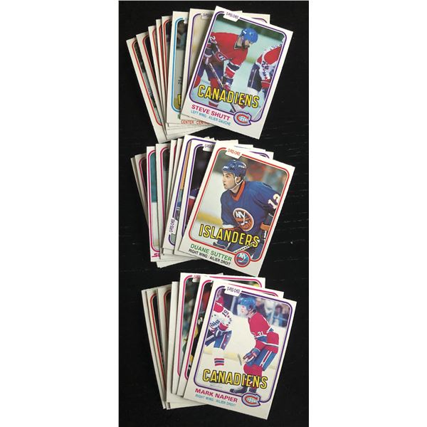 1981-82 O-PEE-CHEE NHL COLLECTION - 25 CARDS