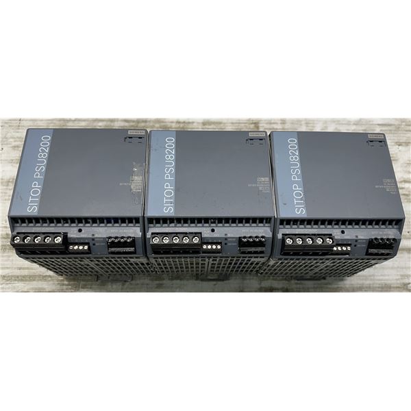 (3) Siemens #6EP3437-8SB00-0AY0 SITOP PSU8200 Power Supplies