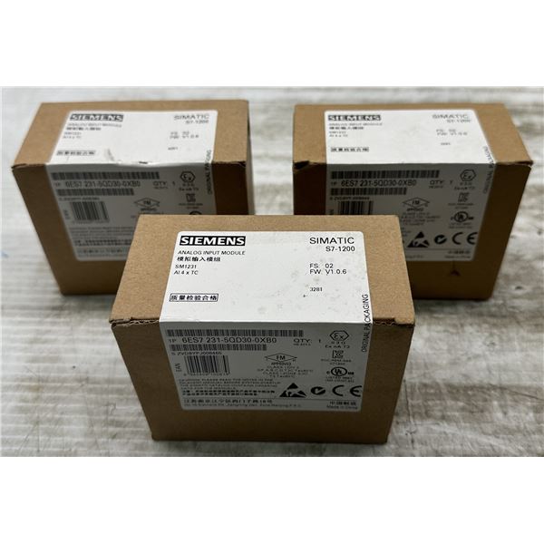 (3) Siemens #6ES7 231-5QD30-0XB0