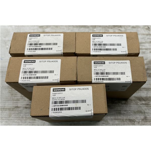 (5) Siemens #6EP1733-2BA00-0AA0 Power Supplies
