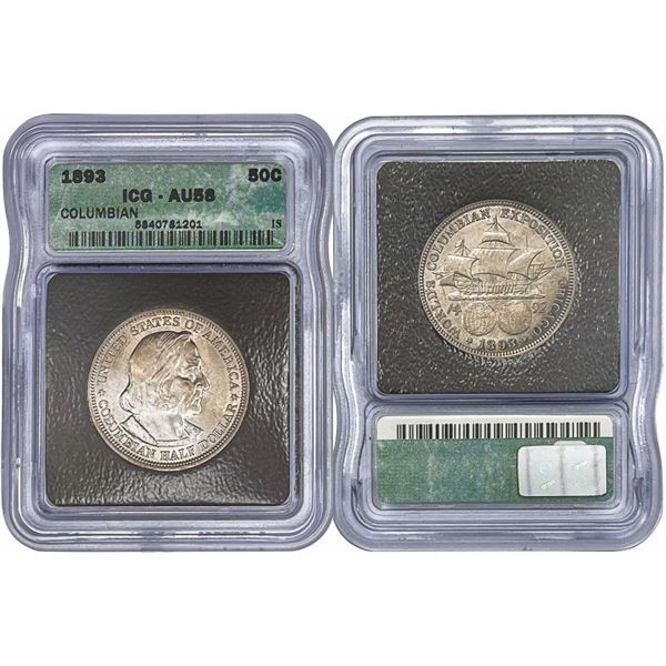 1893 Columbian Expo Half Dollar ICG - MS65
