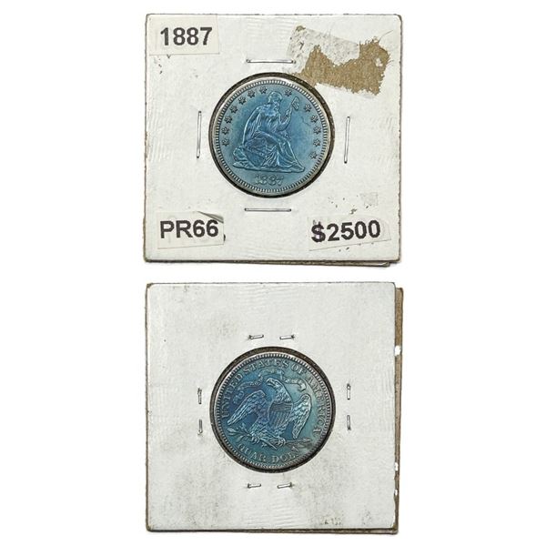 1887 Seated Liberty Quarter SUPERB GEM PROOF