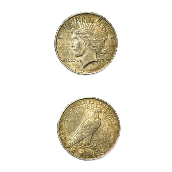 1924 Silver Peace Dollar UNCIRCULATED