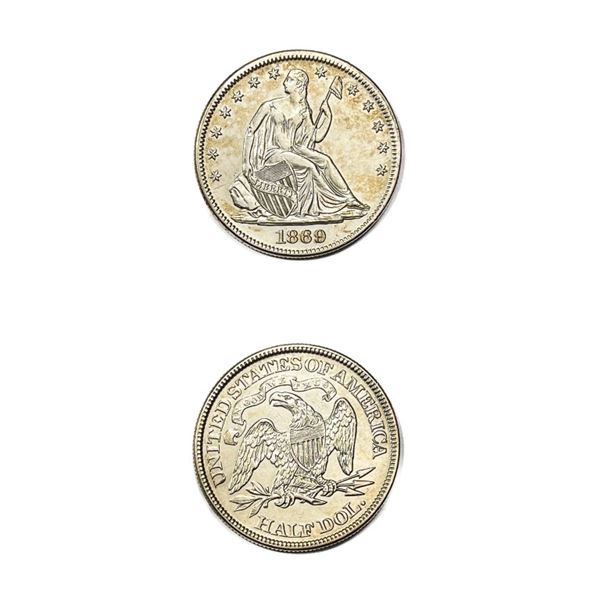1869 Seated Liberty Half Dollar UNCIRCULATED