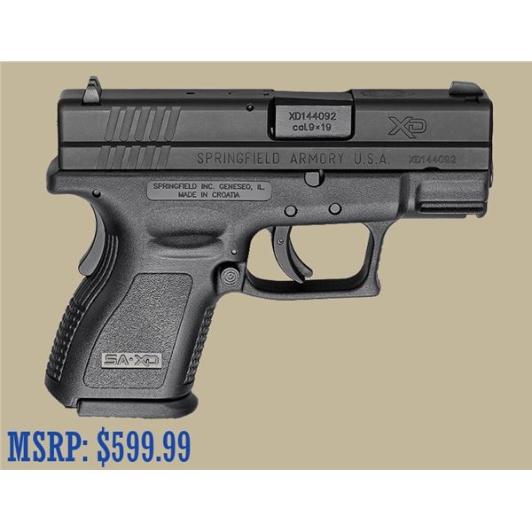 Springfield Armory XD SubCompact 9mm Pistol