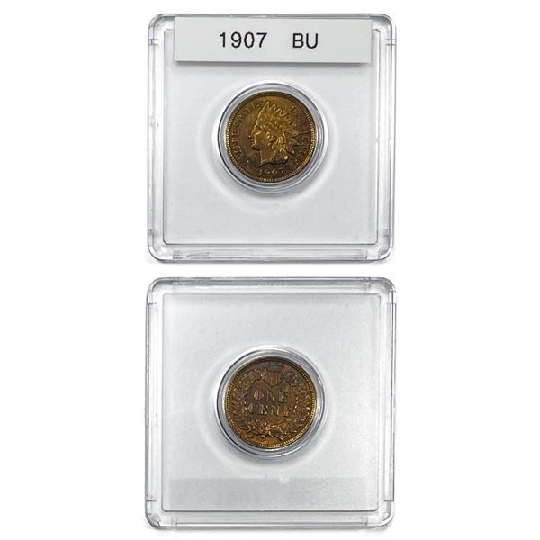 1907 Indian Head Penny GEM BU