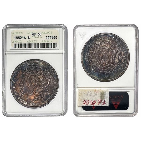 1882-S Morgan Silver Dollar ANACS - MS64