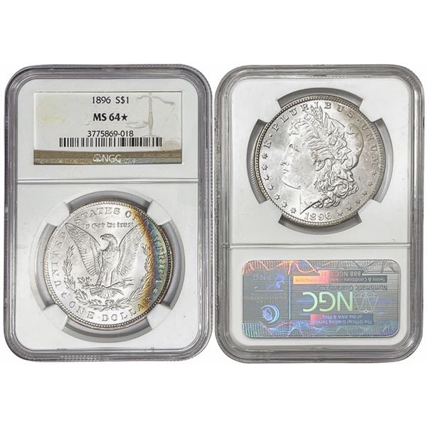 1896-S Morgan Silver Dollar NGC - MS64*