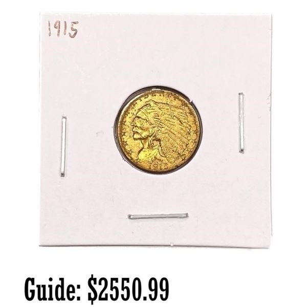 1915 $2.50 Gold Quarter ABOUT UNCIRCULATED