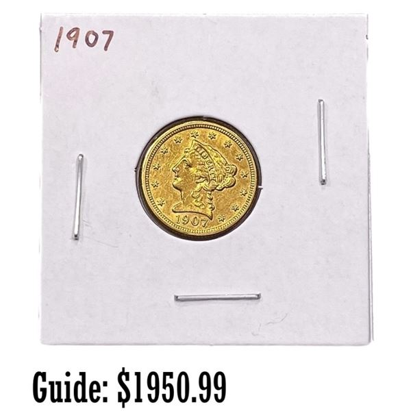 1907 $2.50 Gold Quarter Eagle UNCIRCULATED