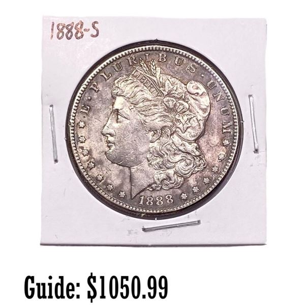 1888-S Morgan Silver Dollar CHOICE UNCIRCULATED