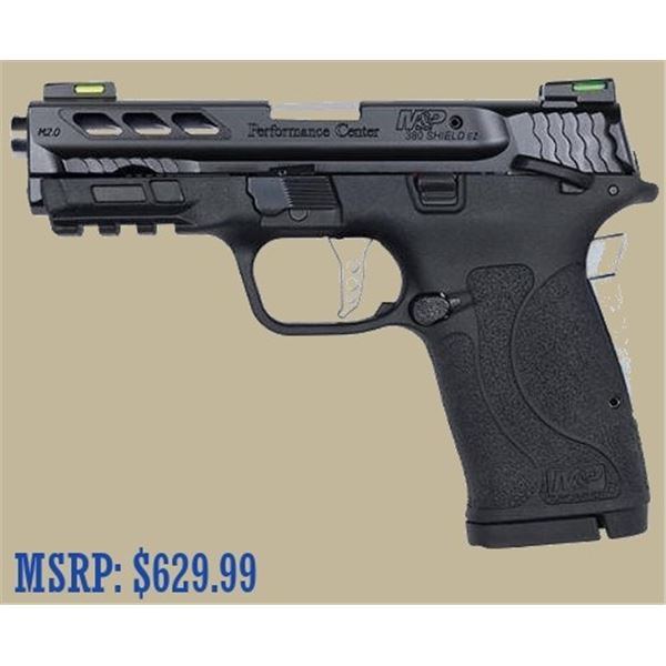 SW M&P380 Ported Shield Silver 380 Auto Pistol