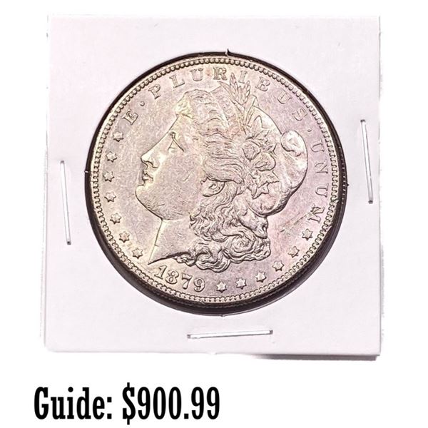 1879-S Morgan SIlver Dollar ABOUT UNCIRCULATED