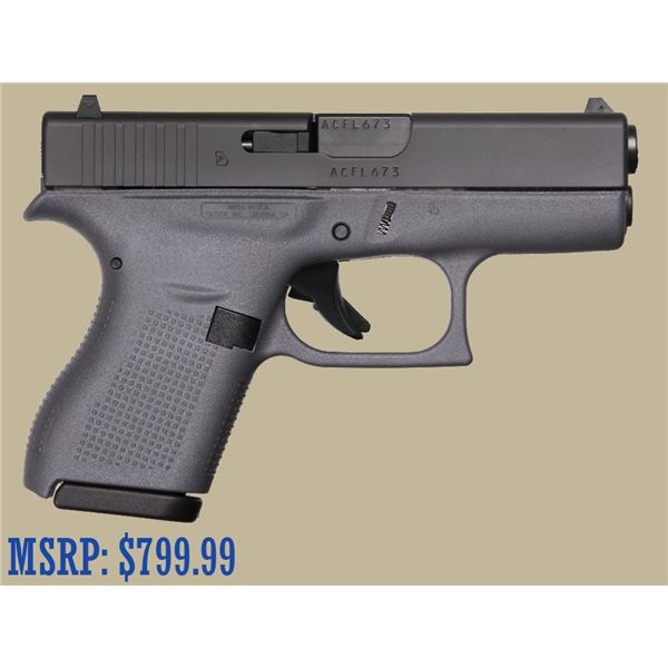Glock G42 .380 ACP Grey Semi-Auto Pistol